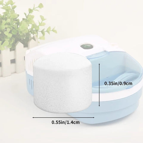 Replacement Nebulizer Filter Sponge For Clear Airflow In Your Nebulizer System Pack Of 48 White Air Filters Durable Polyurethane