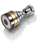 360 Degree Swivel Kitchen Faucet Aerator Replacement 2 Function Stream Spray Sprayer Attachment in gold and chrome finish.