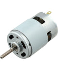 High Torque 21V DC Motor 120W For Power Tools Hand Drills And Lawn Mowers With Ball Bearings view of motor casing and shaft.