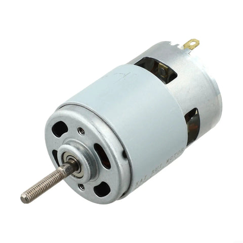 High Torque 21V DC Motor 120W For Power Tools Hand Drills And Lawn Mowers With Ball Bearings view of motor casing and shaft.