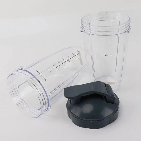 Four Pack 32 Oz Blender Cups With Flip Top To Go Lids And Resealable Stay Fresh Lids Fit 600W And 900W Blenders Replacement Parts BPA Free