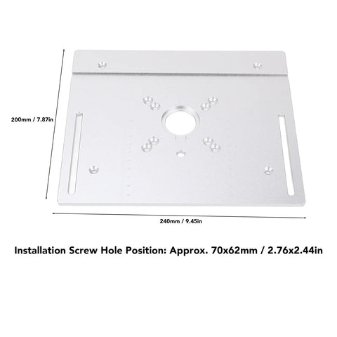 Rock Solid Manual Router Lift For Woodworking Tables Featuring 51 Millimeter Lifting Stroke universal router mount system installation plate.