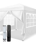 Easy Setup 10x10 Pop Up Canopy Tent With Sidewalls For Outdoor Parties Quick Takedown Gazebo Shelter Durable Patio Event Tent