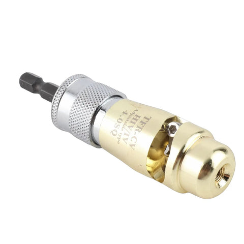 Jauarta Zinc Alloy Wire Twisting Tool Stripper For Electric Drill Winding Connector Heavy Duty Cord Joiner For Electricians, close-up angle showing detailed structure.