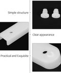 Heavy Duty Plastic Drawer Slides for Dressers and Office Desks With Full Extension Smooth Operation and Easy Install No Tools Required for Quick DIY Furniture Projects and Cabinet Drawers, white plastic slide close-up