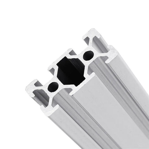Two Pack 2040 Aluminum Extrusion Profile For CNC Machines And 3D Printer Builds, European Standard Anodized Finish, Adjustable Lengths From 100mm Up To 1200mm, Heavy Duty Aluminum Rail For Precise Motion And Custom Projects, close-up cross section