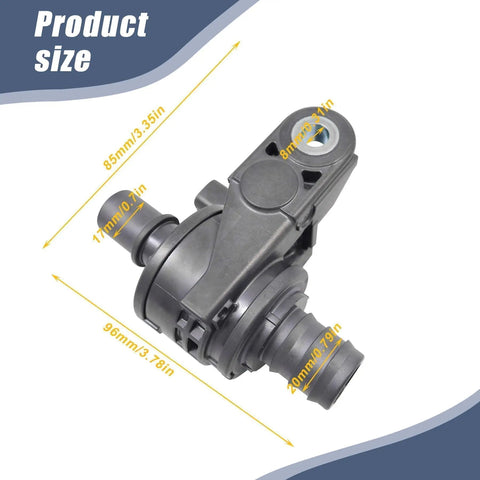 Drive Smooth And Stress Free With Heavy Duty Coolant Water Bypass Control Valve Engineered For Toyota And Lexus Platforms Straight Swap Replacement For Camry Rav4 Avalon Sienna Highlander Venza Es300h Es350 Nx250 Direct Fit 1667125010, showcasing detailed dimensions.