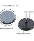 Wool Felt Furniture Glides Nail On Floor Protectors For Chairs And Tables 0.75 x 0.26 Inch Pads Soft Felt with steel nail
