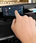 Interior Dashboard Storage Box Organizer Tray for Atlas 2018-2023 with phone stand and five compartments in use