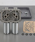 Road Ready Automatic Linear Solenoid Actuator Kit With Slick Hydraulic Seals And Four Spare O Rings, aluminum housing and components.
