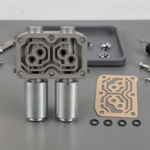 Road Ready Automatic Linear Solenoid Actuator Kit With Slick Hydraulic Seals And Four Spare O Rings, aluminum housing and components.