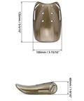 Metatarsal Guard For Safety Footwear, Built Tough Polycarbonate Shield For Metatarsal Protection, shoe cover sizes shown