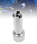 Chrome Second Stage Regulator Adjustment Tool For Scuba Diving With Four Slots For Precise Tuning