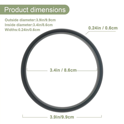 Six Pack Replacement Parts Sealing Gaskets For NutriBullet 900W Blenders Premium Silicone BPA Free Dishwasher Safe Gasket Set For Extractor Blade Replacements, 3.9in diameter