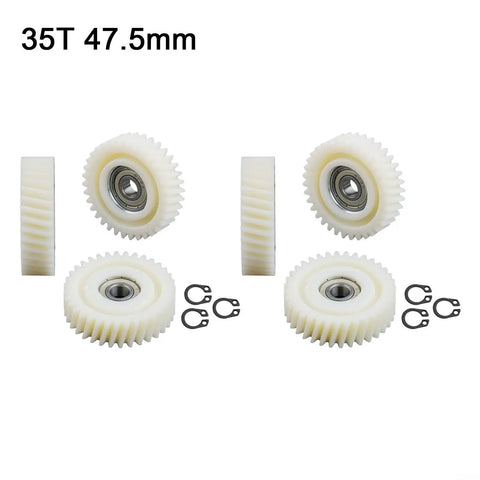 Electric Bike Hub Motor Planetary Gear Set With 608 Bearings 6 Nylon Stainless Steel Replacement Gears 35T 47.5mm & circlips