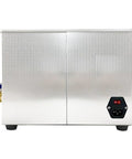 Badass Digital Ultrasonic Cleaner Machine 10L 240W Stainless Steel Heated Tank With Adjustable Timer front view with control panel