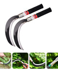 Two Pack Manganese Steel Weeding Sickle Set For Easy Yard Work, Weed Cutting And Harvesting, Durable Grass Cutter With Ergonomic Handle And Wear Resistant Blade For Garden And Farm Use