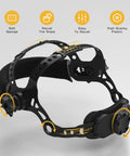 Adjustable headgear for True Color Auto Darkening Welding Helmet With Large 3.94 By 3.15 Inch Viewing Window Four Arc Sensors