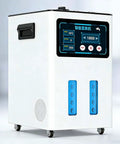 Ultra Pure Hydrogen Inhalation Machine With Three-Port Inhaler, SPE PEM Technology For Pure Hydrogen Output, Delivers Hundred Percent Purity, Four Swivel Casters For Easy Mobility, Large 3L Water Tank, User Friendly Design For Home And Clinic Use, front angle view