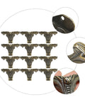 12 Piece Zinc Alloy Furniture Legs Set For Sofas Chairs Cabinets And Boxes Replacement Feet For Heightening And Decoration Retro Vintage Style