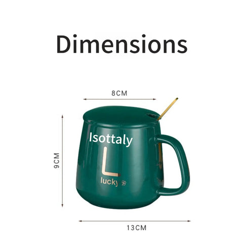 Skip The Lukewarm Sip With This Smart Electric Coffee Mug Warmer Set crafted in green ceramic, dimensions labeled for convenience.