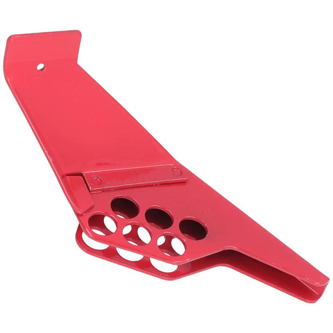 Heavy Duty Ball Valve Lockout Device For Industrial Piping Safety And Padlock Mount Suitable For Dn8 To Dn50 Pipes, red metal design.