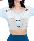 Go-To Lightweight Running Backpack For Men With Hydration Vest, Phone Pouch, And Bottle Holder - Breathable front view