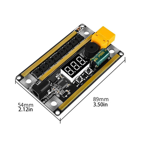 Spot Welder Board With Digital Display 99 Gear Adjustable Power Levels 8V To 24V DIY Friendly 12V Spot Welding Pen Machine
