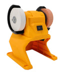 Heavy Duty Cordless Mini Bench Grinder With Reinforced Guard And Slim Abs Frame for efficient metal sharpening and deburring.