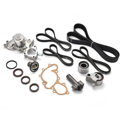 Timing Belt Kit With Water Pump For 1995 To 2004 Tacoma 4Runner Tundra T100 3 4 L V6 5VZFE DOHC Includes Tensioner Seals And Idler Bearings