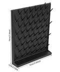 Heavy Duty Lab Drying Rack With 52 Removable Pegs Polypropylene wall mount drainer measuring 70cm x 55cm with sturdy pegs.