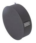 Jeanoko Contemporary Aluminum Wall Light Sconce 6W LED Lamp for Dining, round black design with transparent glass detail.