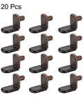 Heavy Duty 6mm Shelf Support Pegs With Slick Bronze Finish And Solid Steel Sleeve For Kitchen Cabinets Bookshelves Quick Setup No Sweat Installation 20 Pack shown in a grid.
