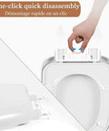 One-click quick disassembly of Upgrade Your Bathroom With This Top Notch Quick Release Soft Close Toilet Seat.