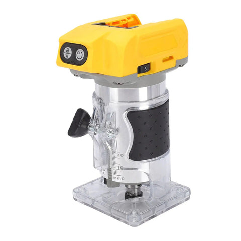 Cordless Wood Router with 800W Brushless Motor, 5 Speed Settings, compatible with DCB201 DCB203 DCB204, for edging and carving