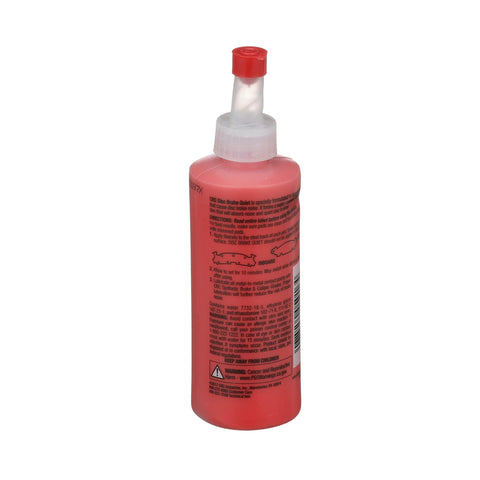 CRC Disc Brake Quiet, 4 oz red plastic bottle with white dispensing nozzle and red cap