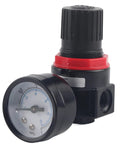 Air Control Regulator Valve With Gauge For Compressed Air Systems, Rock Solid Pressure Regulation, Aluminum Alloy Pneumatic Component