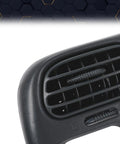 PIT66 dash bezel for single-DIN radio; dark gray plastic air vent panel