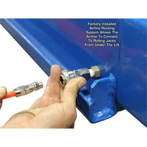 Px16a Scissor Alignment Lift And RJ8 Rolling Jacks Combo Beefy Auto Garage Gear connection of airline routing system