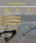 Front Suspension Kit For GMC Sierra 2500 2001 2004 2006 8.1L V8 Heavy Duty Includes Tie Rod End Ball Joint Sway Bar Link Idler Arm Pitman Arm Idler Arm Bracket With 3 Groove Spline displayed with car background