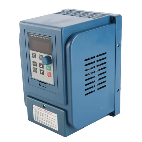 Three Phase VFD Inverter 380V AC 4KW With Built In Filter Low EMI For Spindle Motor Speed Control Great For CNC Machines And Industrial Apps Today Now blue control unit