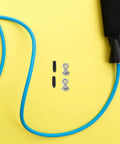 Top Notch Jump Rope Repair Kit With 10 Heavy Duty Metal Caps And Screw Ends For Speed Ropes Prevents Wire Exposure And Stripping Perfect For Sports Teams Cl blue rope with metal caps and screw ends