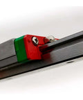 High Precision MGN7C Linear Guide Rail Kit With 400mm Smooth Motion Carriage Blocks For CNC Machines And DIY Projects Using Pre-Drilled Support Rails For Zero Maintenance And Reliable Heavy Duty Performance Today, red carriage on rail