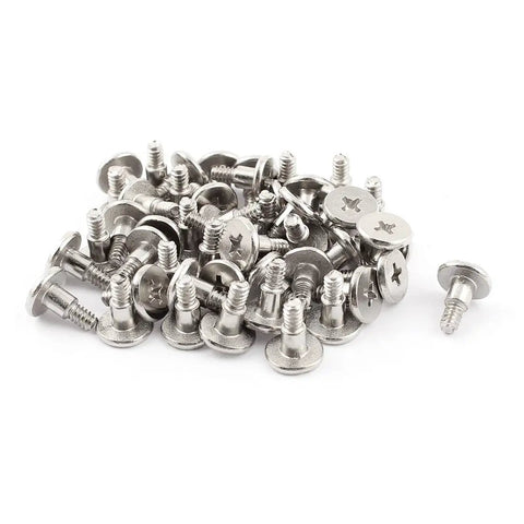 Premium Nickel Plated Carbon Steel Laptop HDD Screws With Phillips Flat Head Bolts, 50-piece kit, suitable for tech repairs.