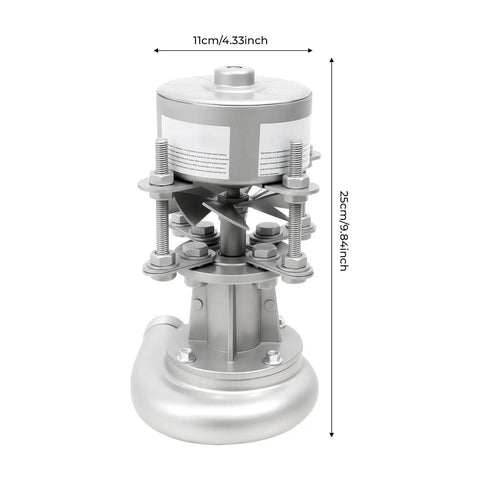 Portable 1000W Micro Hydro Generator with aluminum alloy, 11cm width, 25cm height for streams and off grid use