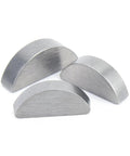 Heavy Duty Steel Woodruff Keys Set Covers M2 M2.5 M3 M4 M5 M6 M8 M10 Sizes silver steel keyway inserts