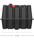 Rock Solid Vented Rv Marine Battery Box Secures Your Group 24 Cells In A Side By Side Layout durable black cover with terminals.