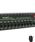 10 Channel Mini Stereo Audio Mixer Low Noise For Precision Sub Mixing Quarter Inch TRS Input Output with power adapter