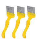 Stainless Steel Beekeeping Uncapping Fork Set 3 Pack With 21 Tooth Tines Heavy Duty Hive Opening Tool For Honey Harvest