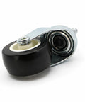 RuiJOTWAT 4Pcs Caster Wheels for Oil-Filled Radiators Swivel Casters with Brakes Easy Installation Replacement Wheels for Electric Heaters and Furniture Silver with black rubber wheel